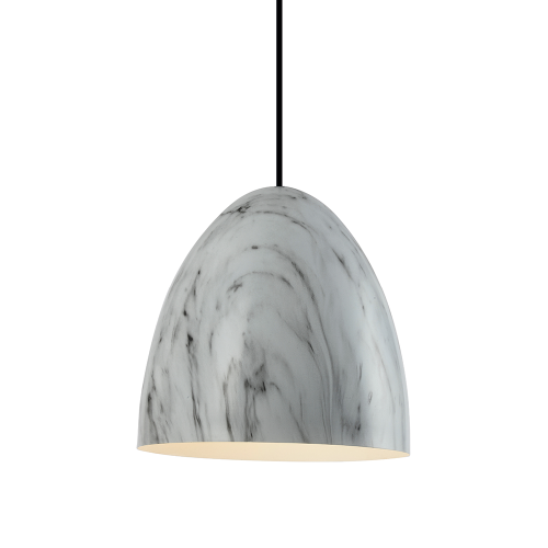 Colgante aluminio E27 30cm marmol merken